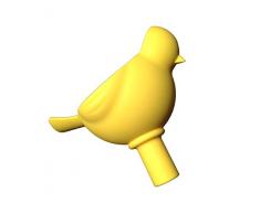Outlook Design Bird Funnel Petit Entonnoir, Silicone, Jaune, 10.00Â x 6.90Â x 9.00Â cm