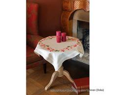 Vervaco PN-0158093 Set de nappe imprimée de Noël en coton Multicolore Env. 80 x 80 cm.