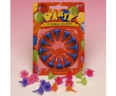 Club Green bougeoirs, Violet, Lot de 12