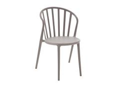 Menzzo 62197lot2taupeclair Chaises, PolypropylÃ¨ne, Taupe Clair, 52