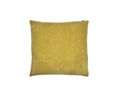 ZONS Coussin Look Velour 60 * 60cm 4 Couleurs (Jaune)