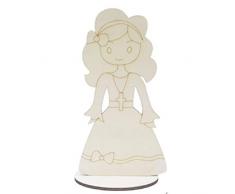 dayka Trade Sculpture et de bois, multicolore, 17Â cm