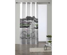 Martina Home Ibiza Rideau avec Oeillets, Tissu, Multicolore, 29Â x 2Â x 38Â cm