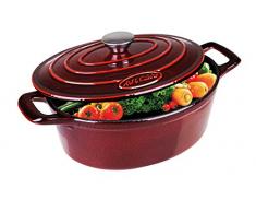 Art & Cuisine 10144 Cocotte Fonte dAcier Rouge 31 cm