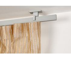 InCasa Tringle Ã Rideaux: 32 x 12 mm, L. 180 cm. en Aluminium Satin â Complet