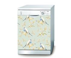 Decusto â Vintage Birds â Autocollant pour Lave Vaisselle