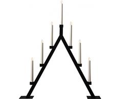 Star 193-40 Bougeoir de fenêtre, Métal/, Noir, 6.0 x 7.5 x 1.0 cm