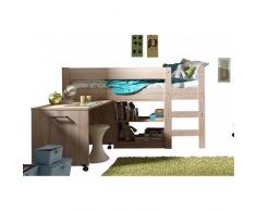 INSIDE Lit mi haut compact ALINE design chêne