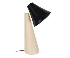 Tosel 90247 Lampe Bureau 1 Lumière, Bois/, E14, 40 W, Noir, 25 x 42 cm