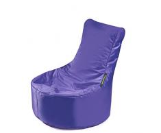 Pushbag Pouf, Polyester, Violet, 60 x 60 cm