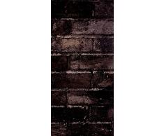 PeelitStickit ID-030 60 Largeur x Hauteurâ¯: 130 cm Mur de Brique Texture en Rouge Style Haute qualité Mural en Vinyle Papier Peint Mural