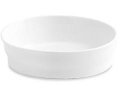 Home Plat Ã Four Ovale, 20Â x 31Â cm, Porcelaine, Blanc