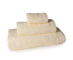 Aneesi Bath & Leisure 16x21cm Ultima Gant de Toilette en Pur Coton, Ãcru