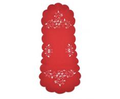 Bellanda Chemin de Table, Polyester, Rot, 110 x 40 x 0,5 cm