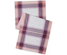 Garnier Thiebaut Chemin de Table Antitache, Coton, Mauve, 55x150 cm