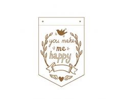 dayka Trade Sculpture et de bois, multicolore, 8.4Â x 5.5Â cm