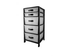 Belli & Forti Commode en polypropylène, Noir, Grande