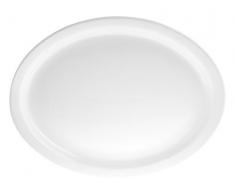 HOTELWARE VÃ©suve Plat Ovale, 32,5Â cm, Porcelaine, Blanc