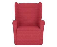Eiffel Textile Lille â Housse canapé Fauteuil orejero 55 x 195 x 2 cm Rouge