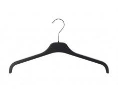 Le Cintre Français - Pack de 250 - BBM 46 NOIR Cintre Plastique Antiglisse Plastique Noir 46x1x24 cm