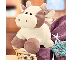 GLOREX Doudou Vache Emma pour selberstopfen, mehreres, Multicolore, 30Â x 21,5Â x 2Â cm