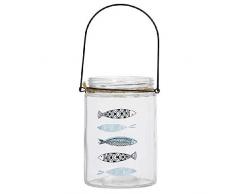 Dcasa Bougeoir en Verre pour décoration de Maison, Unisexe, Adulte, Multicolore, Unique