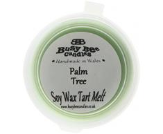 Busy Bee Bougies Cire Fondre Arbre Palm Moule à Tarte, Vert, Lot de 6