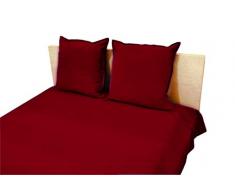 Poyet Motte Ottoman Couvre-lit 100% Coton, Rouge, 180 x 250 cm