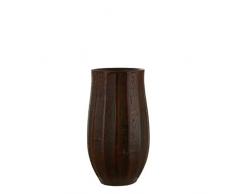 MICA Decorations Mira Vase Marron h40 x d23 cm