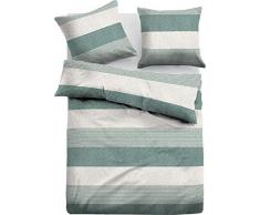 TOM TAILOR 0849790 Parure de lit en Flanelle mÃ©langÃ© avec taie doreiller (Coton 60 % recyclÃ©) 1 Housse de Couette 155 x 200 cm + 1 taie doreiller 80 x 80 cm