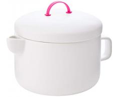 COOKUT Promenade Théière Porcelaine + Passoire INOX