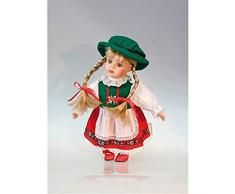 Musicbox Kingdom - 17534 - PoupÃ©e Bavaroise en Porcelaine avec la mÃ©lodie EdelweiÃ