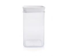 Excelsa Store Up Bocal Cadre, Plastique, Transparent 11x11x19 cm Transparent