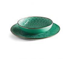 foodesign douce vie plan et assiette creuse, en grès