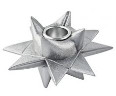 Rikki Tikki 1042111 Décoration de Noël Chandelier Silver Star Set de 2 Pièces