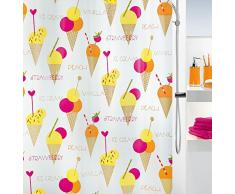 Spirella 10.18684 DV-PEVA Ice Cream Multicolor, 180X200 cm Rideau de Douche Multicolore, 180 x 200 cm