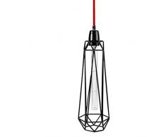 Filament Style - Table et fileament lampadaire/standleuchten lampadaire avec 2 red black diamond