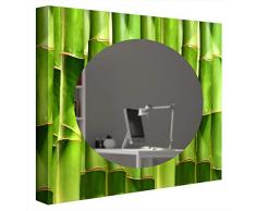 CCRETROILUMINADOS Bambou Miroir de Bain Ã©clairÃ©, mÃ©thacrylate, Multicolore, 60Â X 60Â 