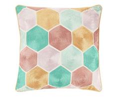 Dutch Decor Coussin Hover 45x45 cm Saumon - Coussins Déco - Oreiller Décoratif - Déhoussable - Zippé