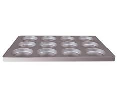 Agnelli autocuiseurs formulaires pour Muffins Feuille daluminium 12 Dies Gris foncé