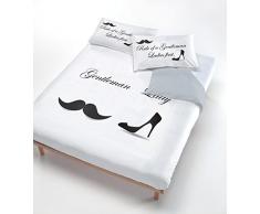 Italian Bed Linen Lady Gentleman Lit 100/110 (250 x 200 cm 2/52 x 82 cm)