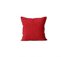Soleil docre Kiel Coussin, Polyester, Rouge, 40 x 40 cm