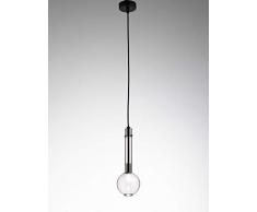 Selene Ampoule lustre 33 W, cristal avec monture noire