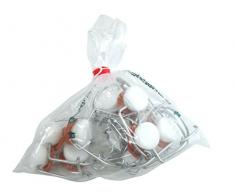 Home Vichy Bouchons pour Bouteilles, Lot de 10 pièces, Blanc/Rouge