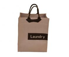 Franz MÃ¼ller Flechtwaren 80551F11 Panier Ã Linge Effet Feutre Beige 42 x 32 x 50 cm