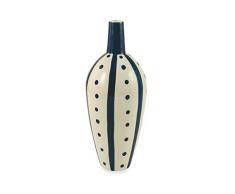 Villa DEste Home Tivoli Tribe Pot de Fleurs Bleu 14 x 14 x 35 cm