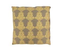 Thedecofactory 606001 Coussin, Polyester, Naturel/Or, 60 x 60 x 3 cm