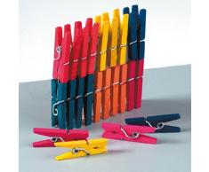 Efco Fil Pinces Ã Linge, en Bois, Multicolore, 25Â mm, 25Â piÃ¨ces