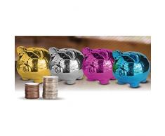 Mood 001.st4057Â Metal Tirelire Pig, multicolore