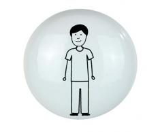 Wenko Crochet mural Arles, Porte-Serviette, CÃ©ramique, 6 x 5 x 6 cm, CÃ©ramique, Homme, 6 x 5 x 6 cm